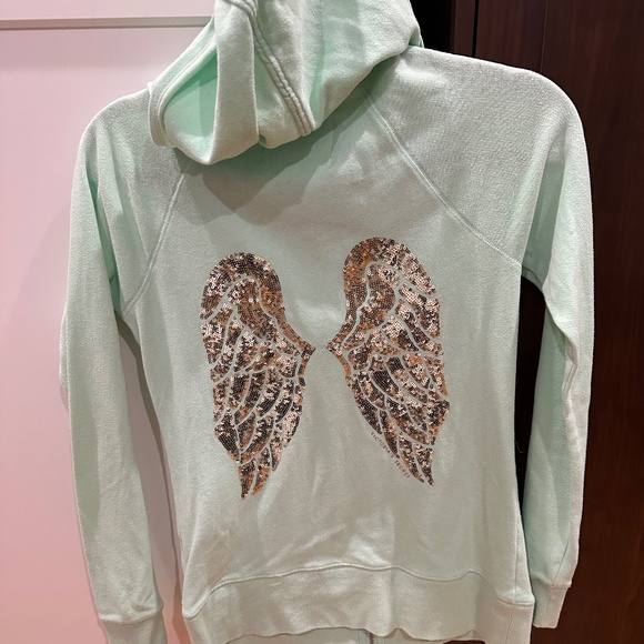 Mint Green Victoria Secret zip-up Jacket - Picture 1 of 4